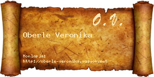 Oberle Veronika névjegykártya