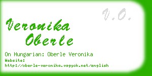 veronika oberle business card